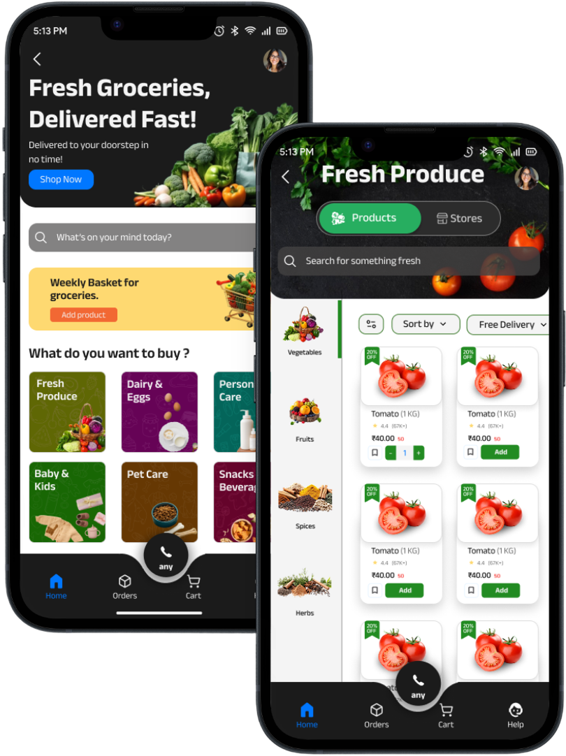 FreshMart Platform View